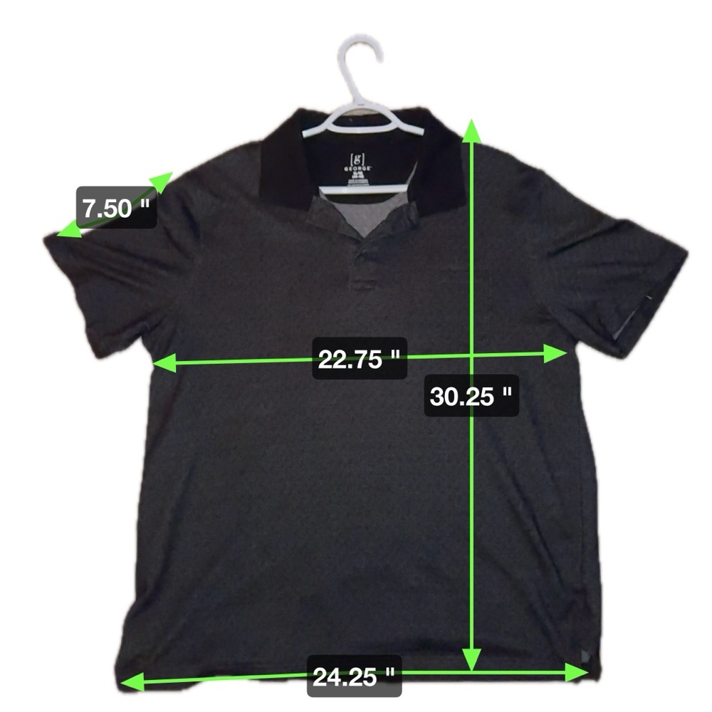 XL George black polo